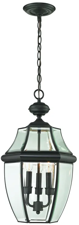 Ashford 12" Wide 3-Light Outdoor Pendant - Oil Rubbed Bronze