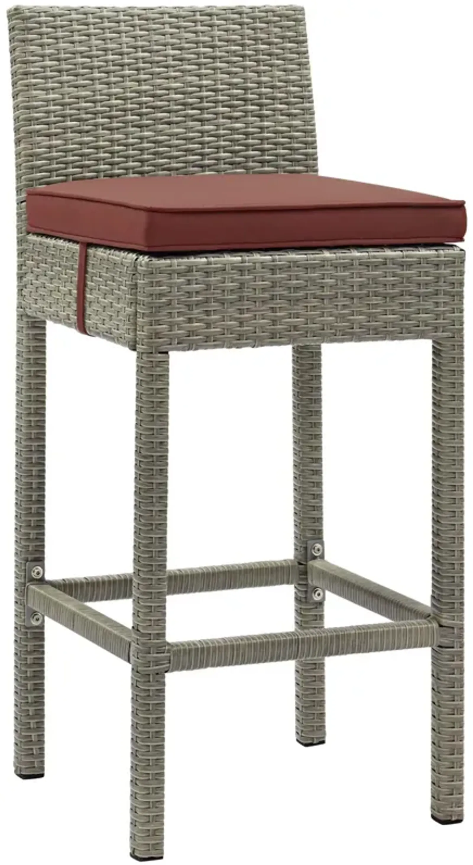 Conduit Outdoor Patio Wicker Rattan Bar Stool