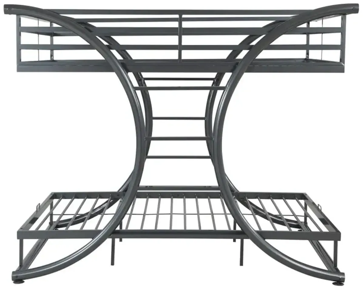 Stephan Full Over Full Bunk Bed Gunmetal