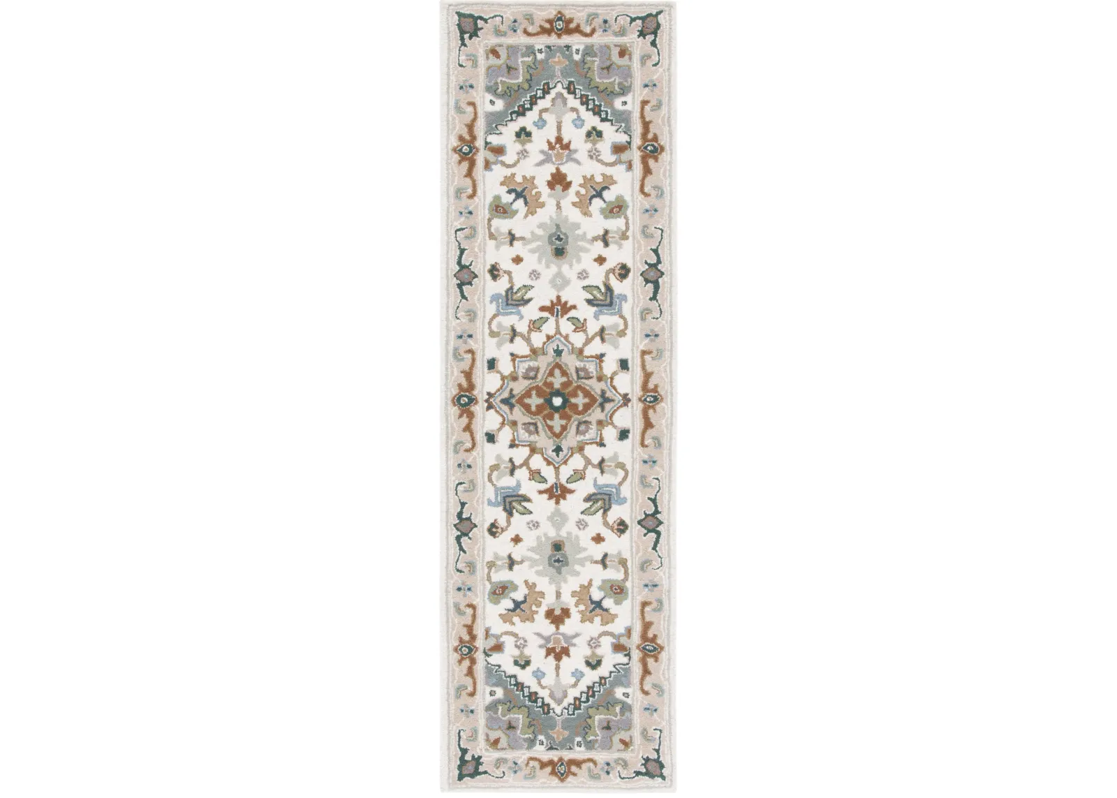 HERITAGE 625 IVORY  2'-3' x 20' Runner Rug