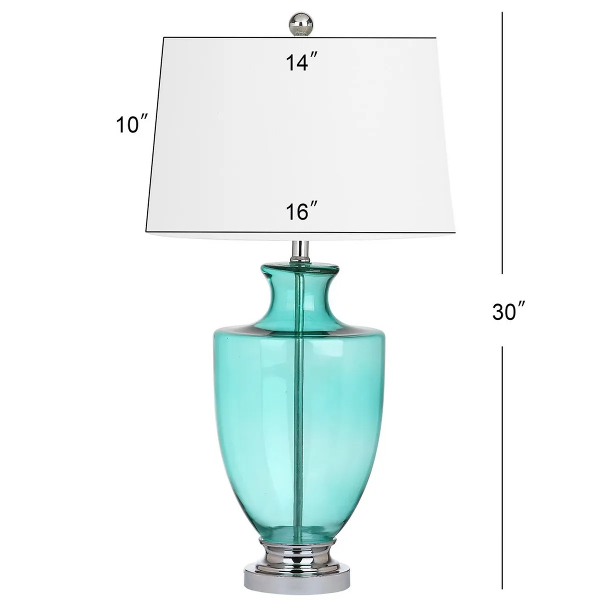 Desiree 30-Inch H Glass Table Lamp - Set of 2