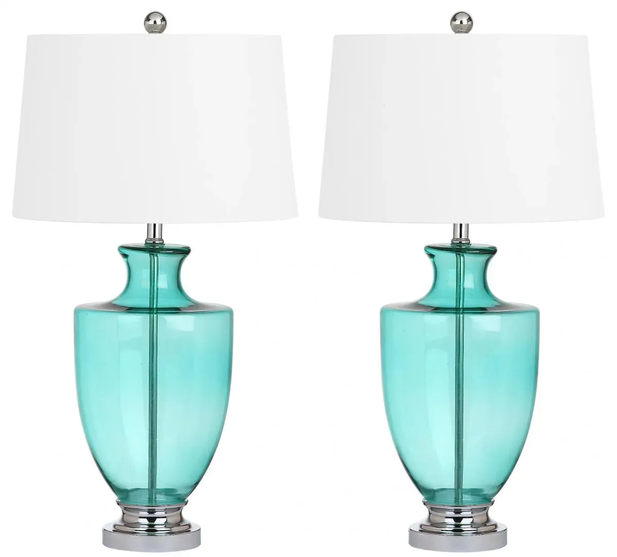 Desiree 30-Inch H Glass Table Lamp - Set of 2