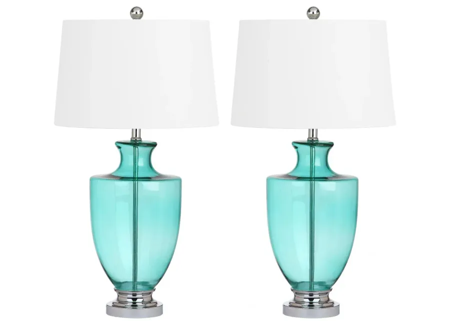 Desiree 30-Inch H Glass Table Lamp - Set of 2