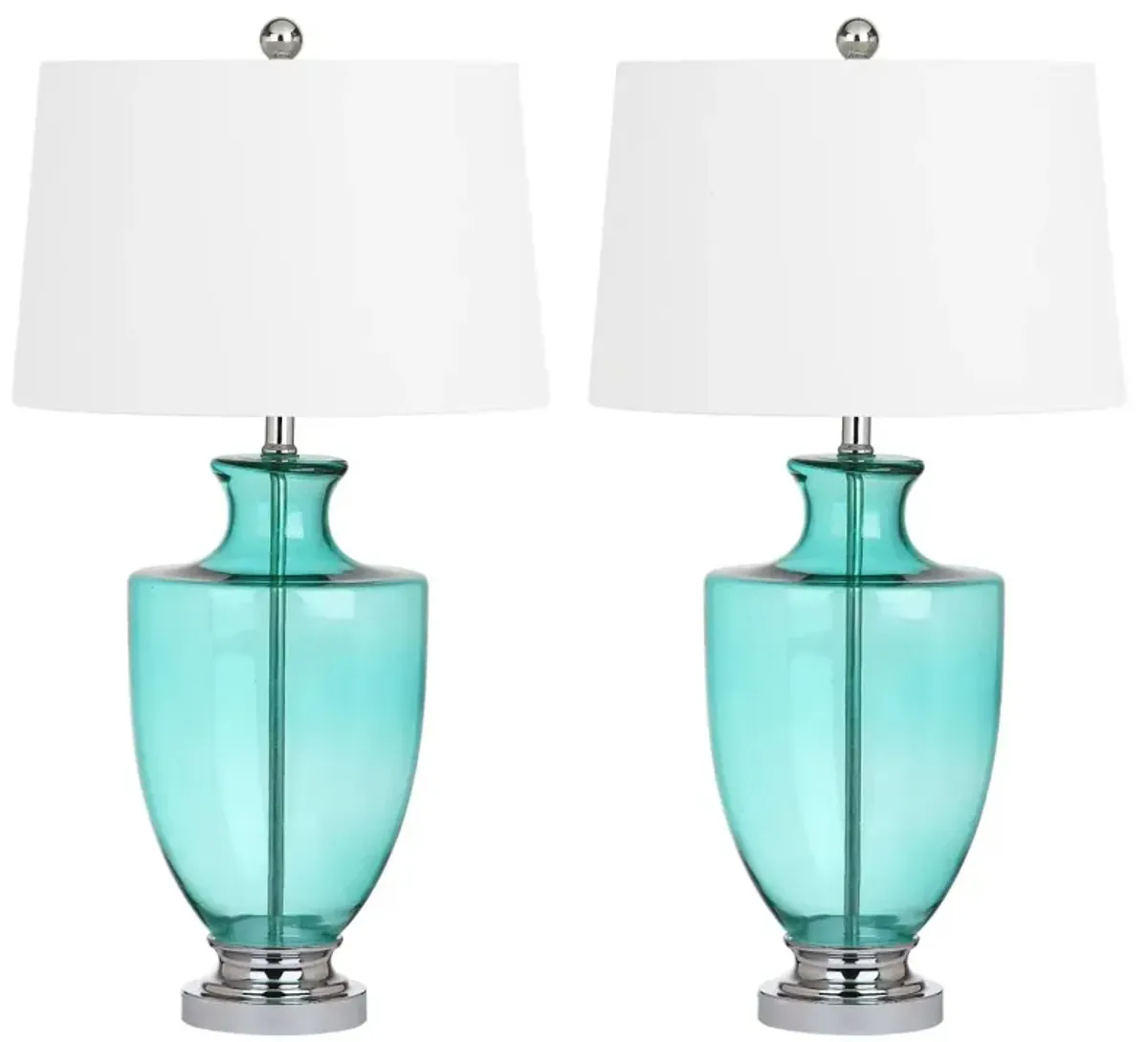 Desiree 30-Inch H Glass Table Lamp - Set of 2