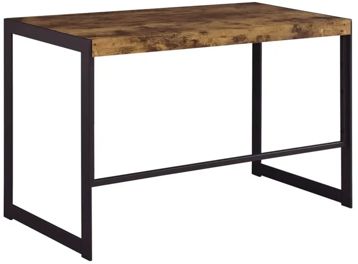 Alene Writing Desk Antique Nutmeg And Gunmetal