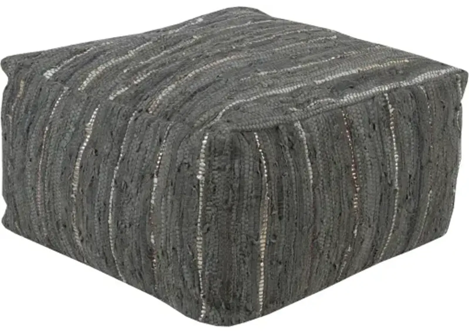 Anthracite 13"H x 24"W x 24"D Pouf