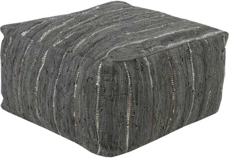 Anthracite 13"H x 24"W x 24"D Pouf