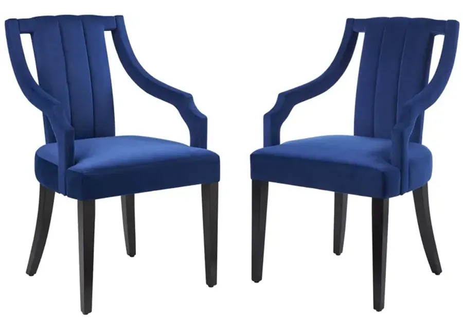 Virtue Performance Velvet Dining Chairs - Set of 2