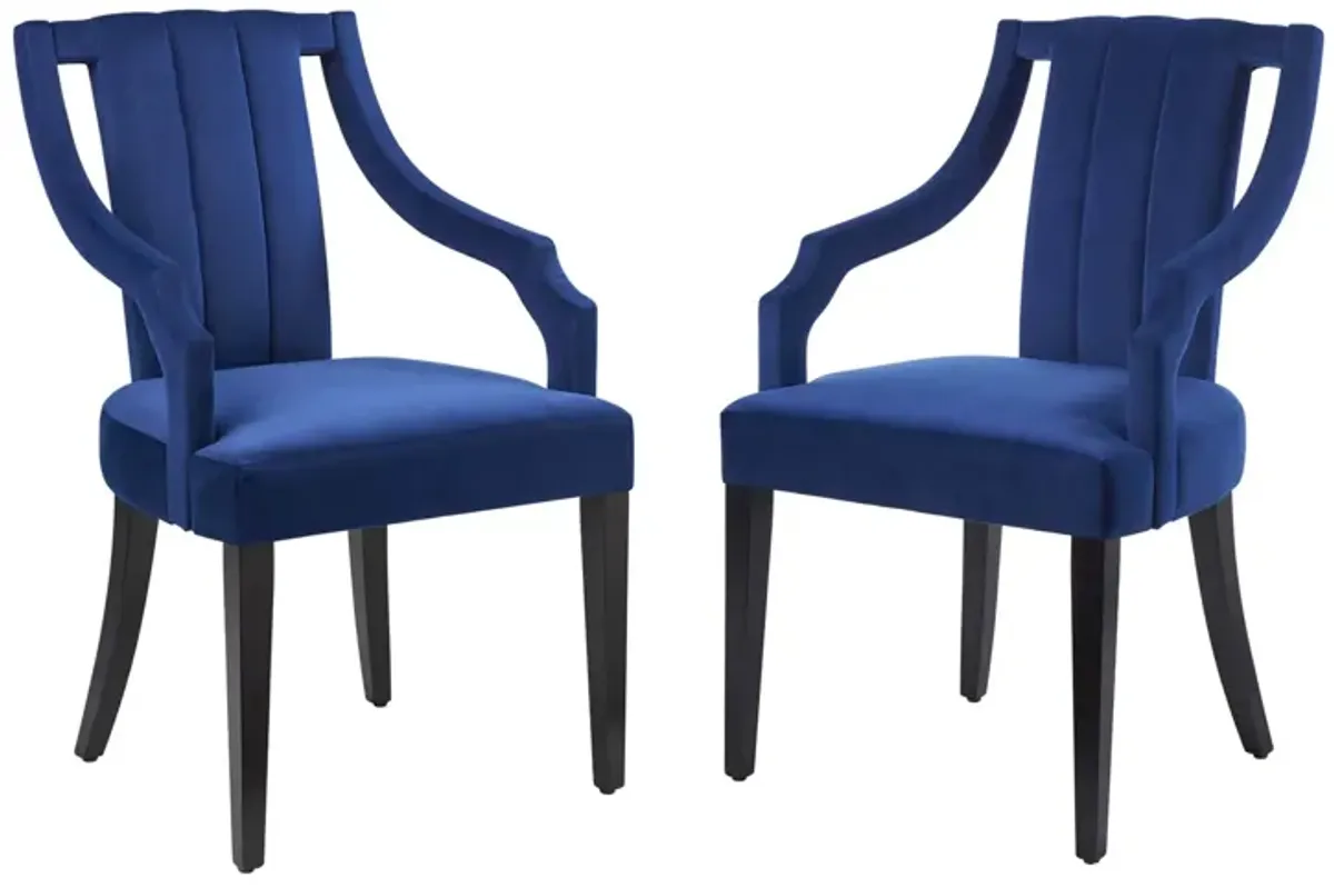 Virtue Performance Velvet Dining Chairs - Set of 2