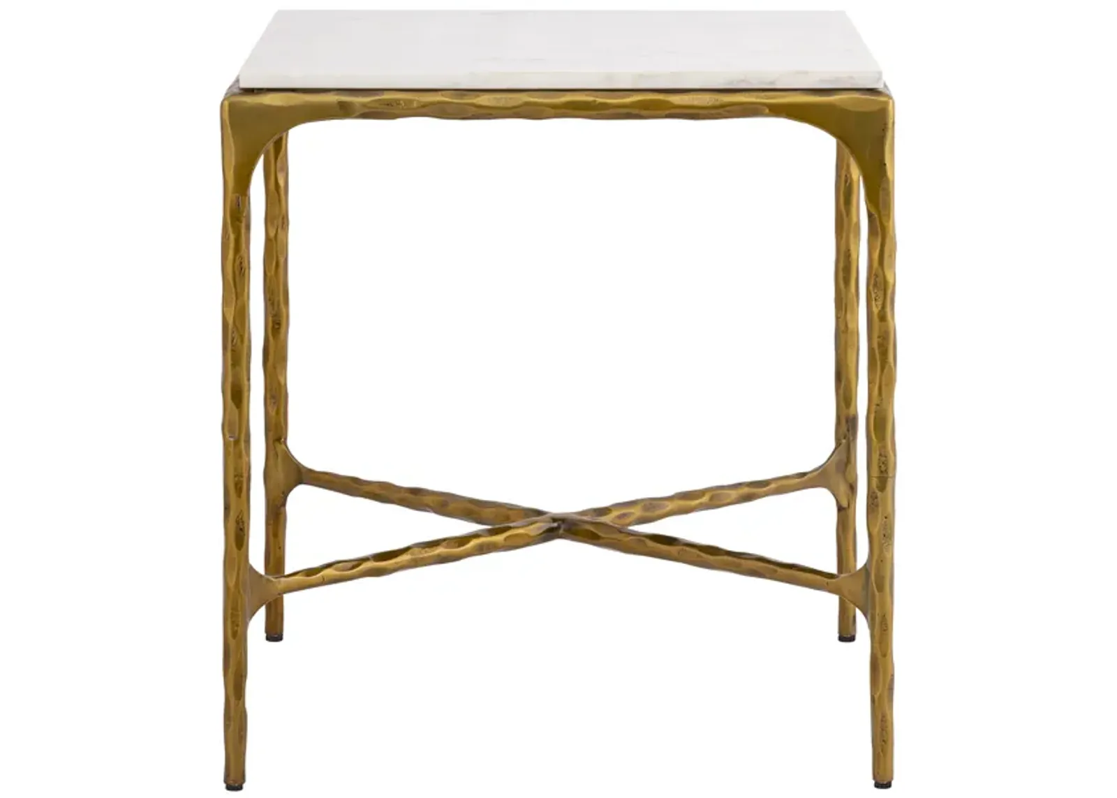 Seville Forged Accent Table - Antique Brass