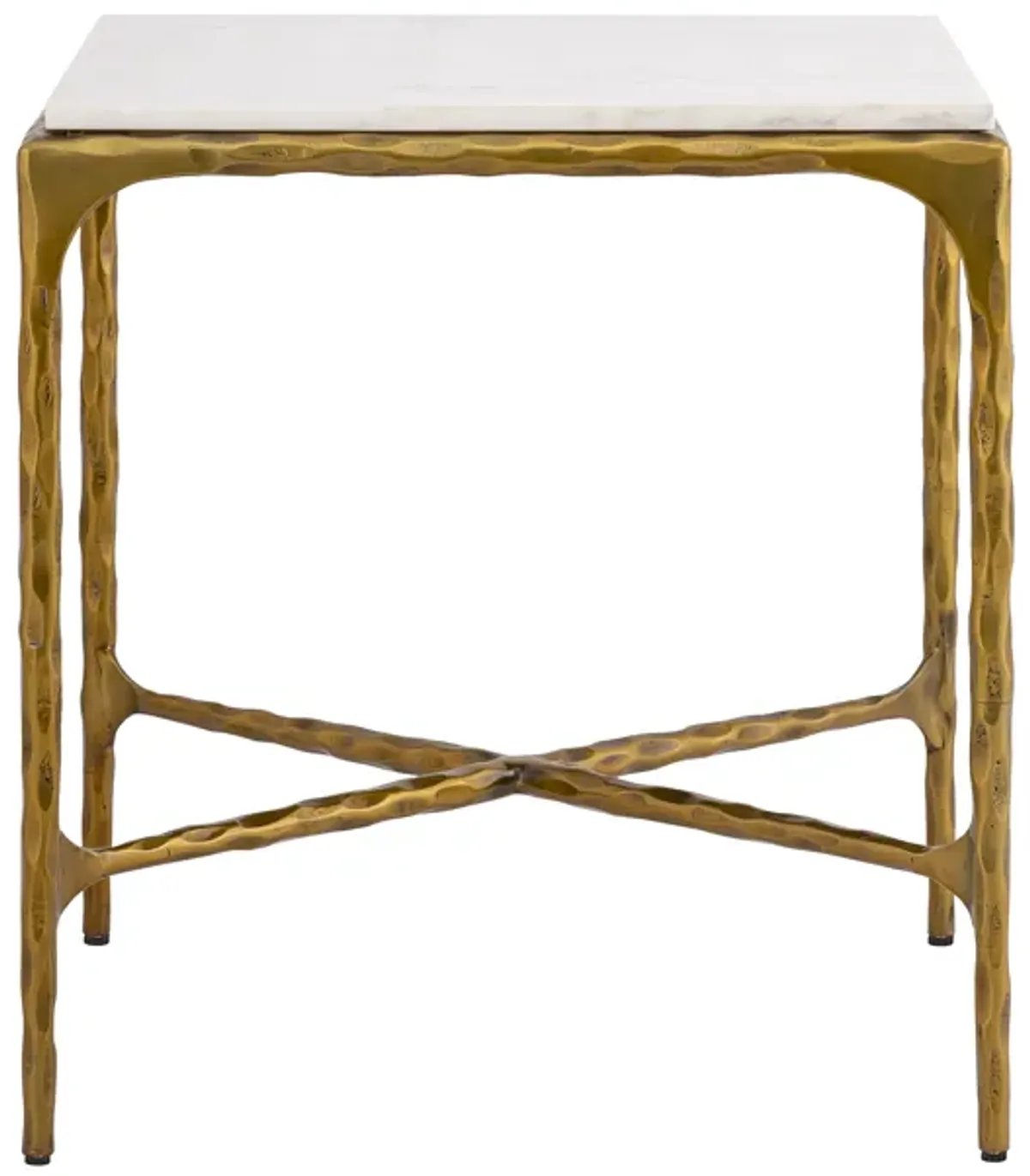 Seville Forged Accent Table - Antique Brass