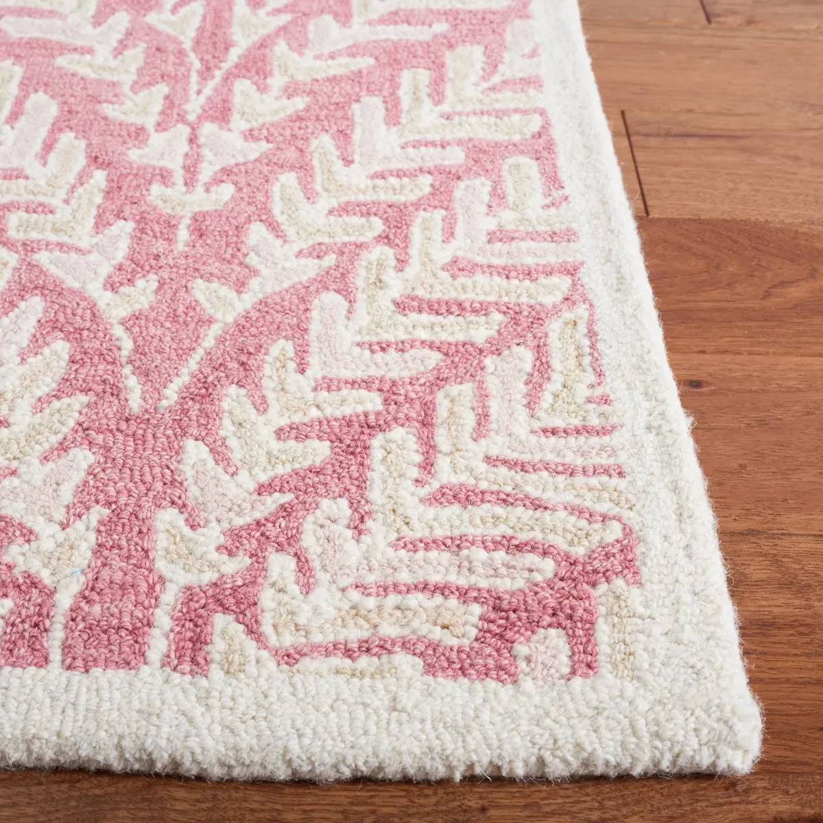 CAPRI 208 PINK  3' x 3' Square Square Rug