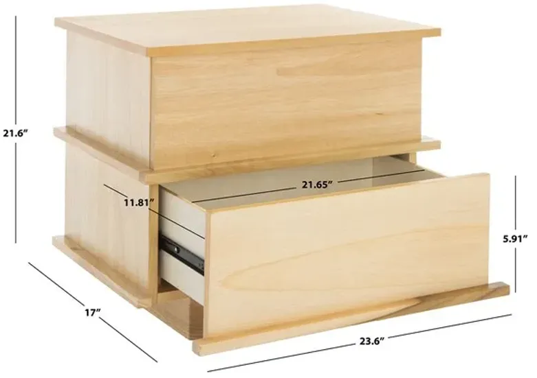 RODNEY 2 DRAWER NIGHTSTAND