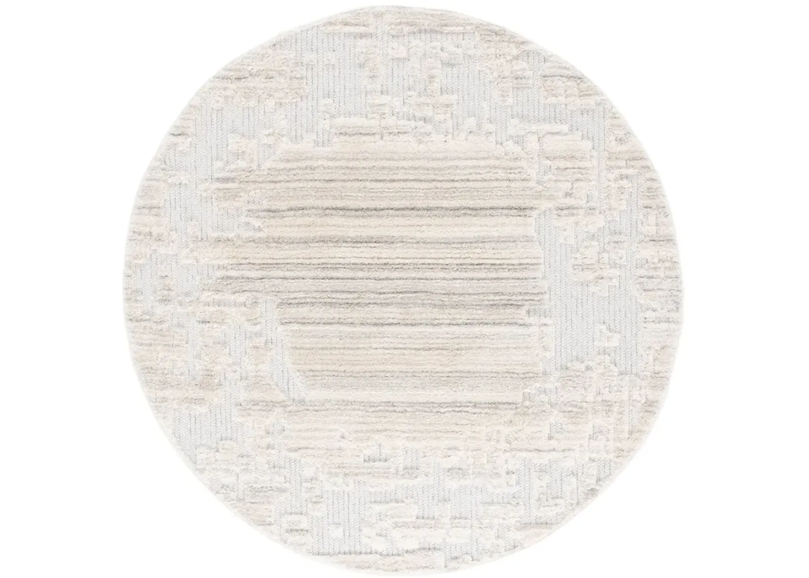 CHLOE 102 IVORY  6'-7' x 6'-7' Round Round Rug