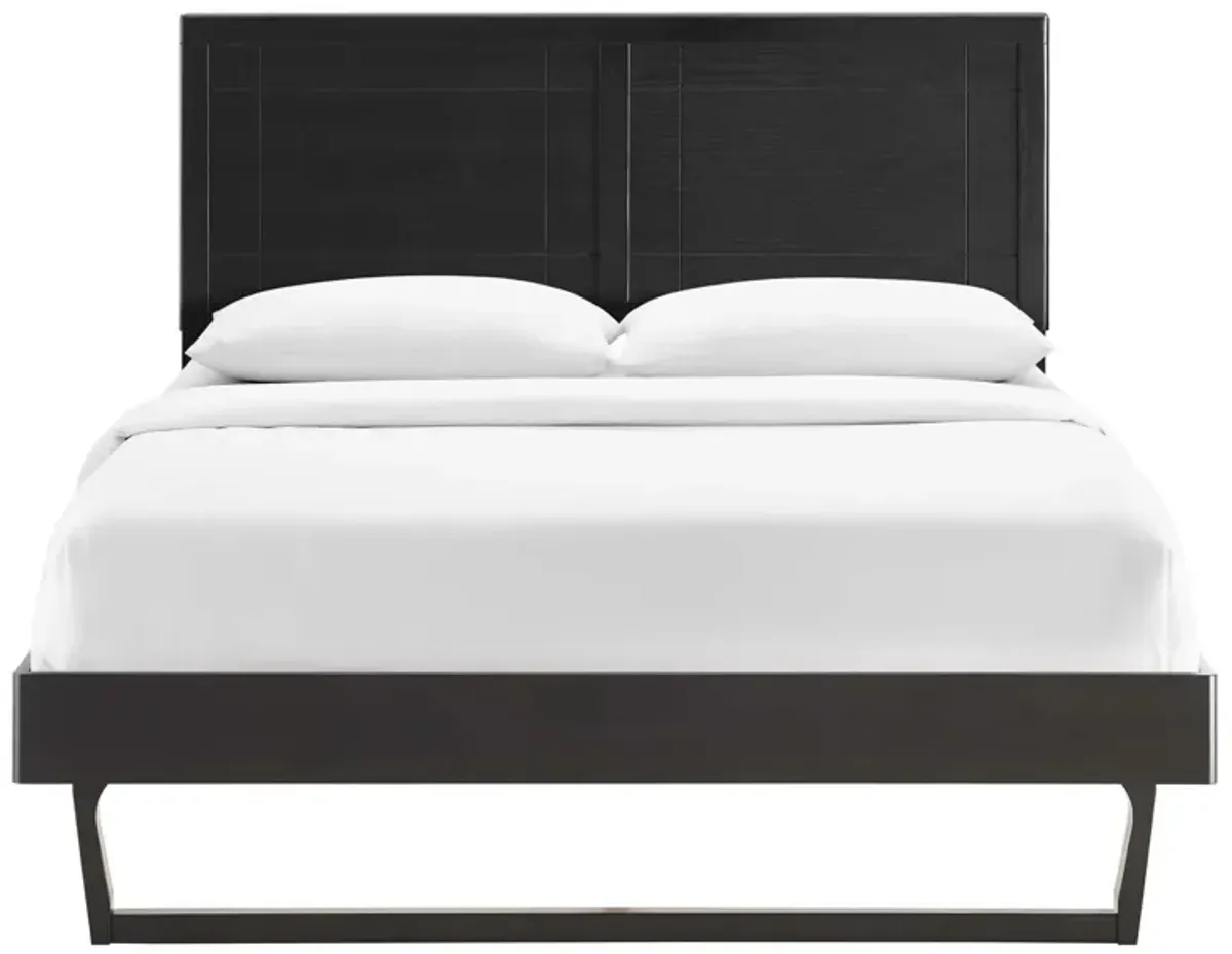 Marlee Twin Wood Platform Bed With Angular Frame