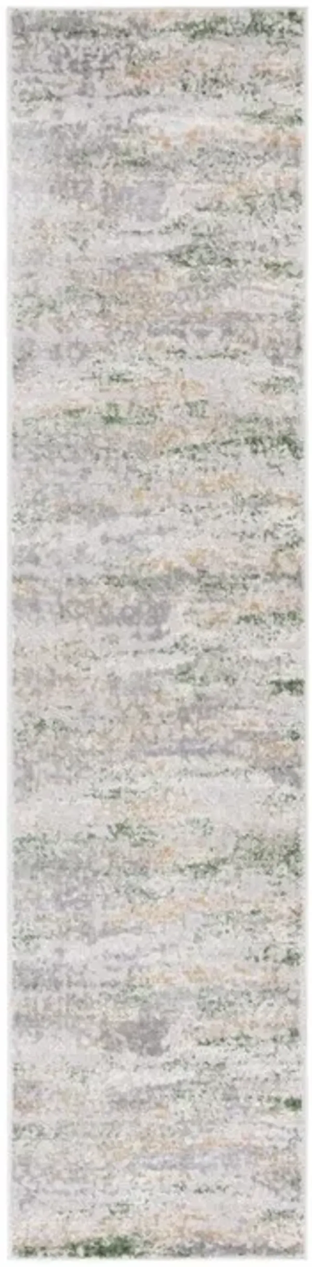 PALMA 326 Green 2'-2' X 9' Runner Rug