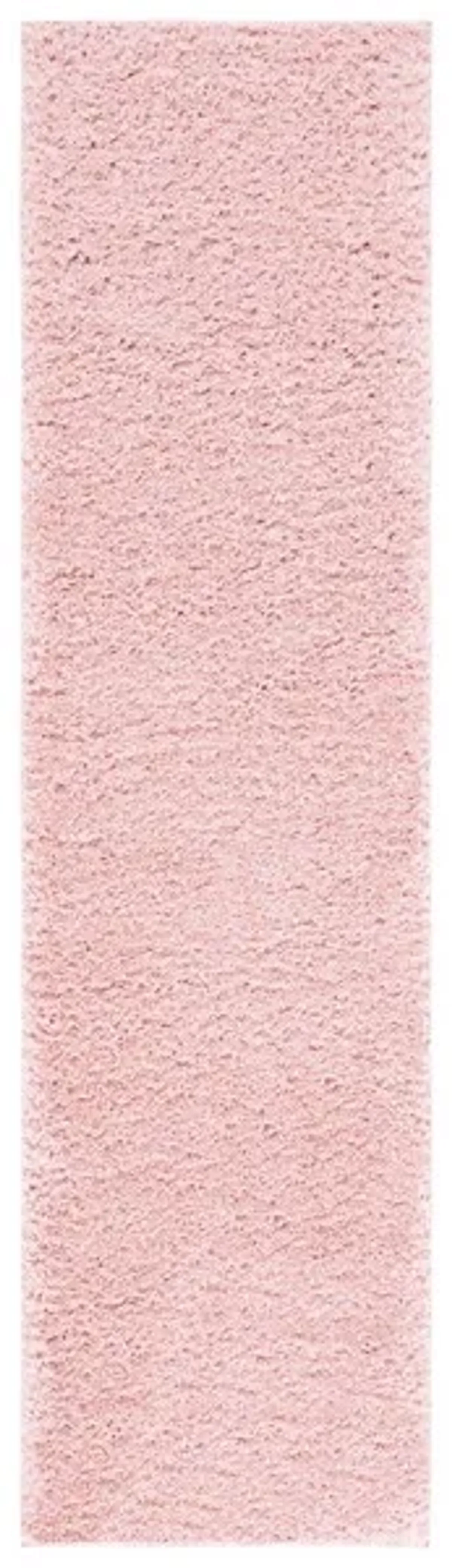 LINDSAY SHAG 560 Pink 2'-2' X 8' Runner Rug