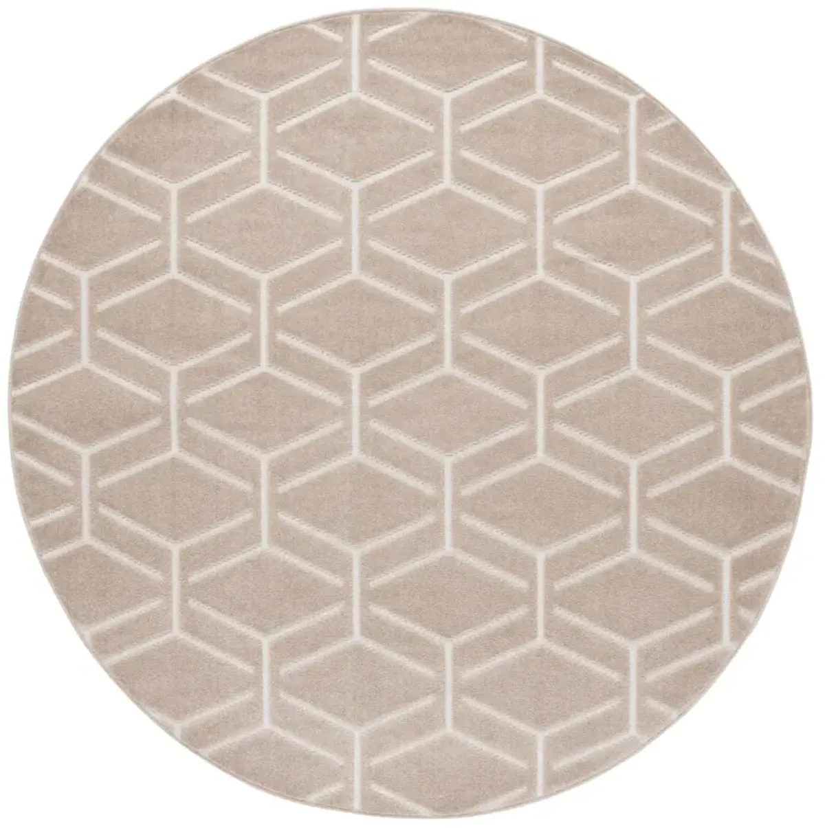 STELLA 107 BEIGE 6'-7' x 6'-7' Round Round Rug