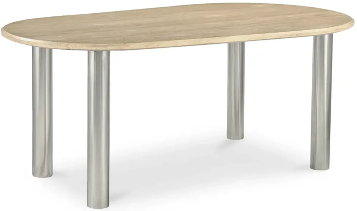 Fia Dining Table Travertine