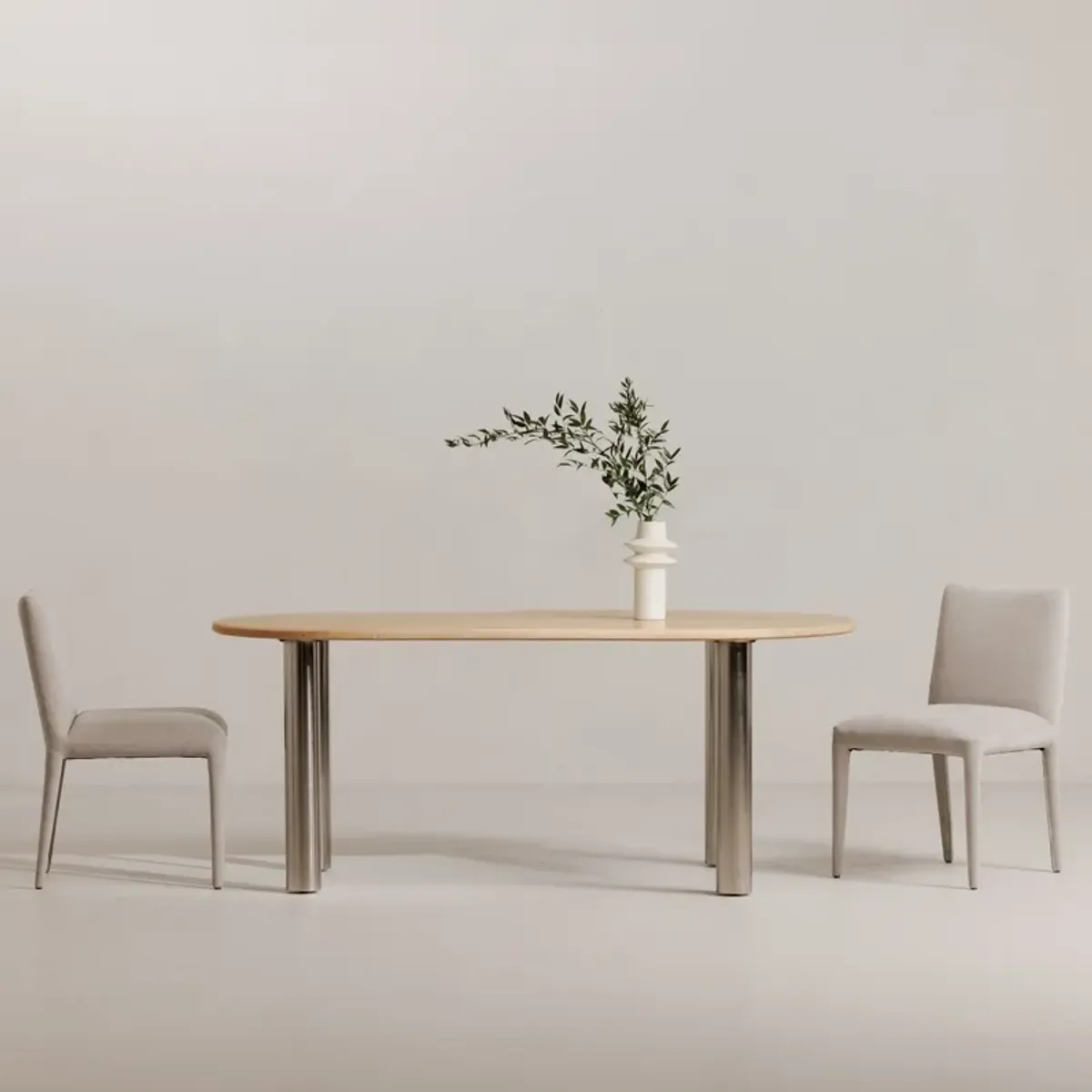 Fia Dining Table Travertine