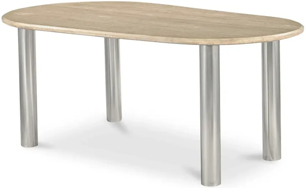 Fia Dining Table Travertine