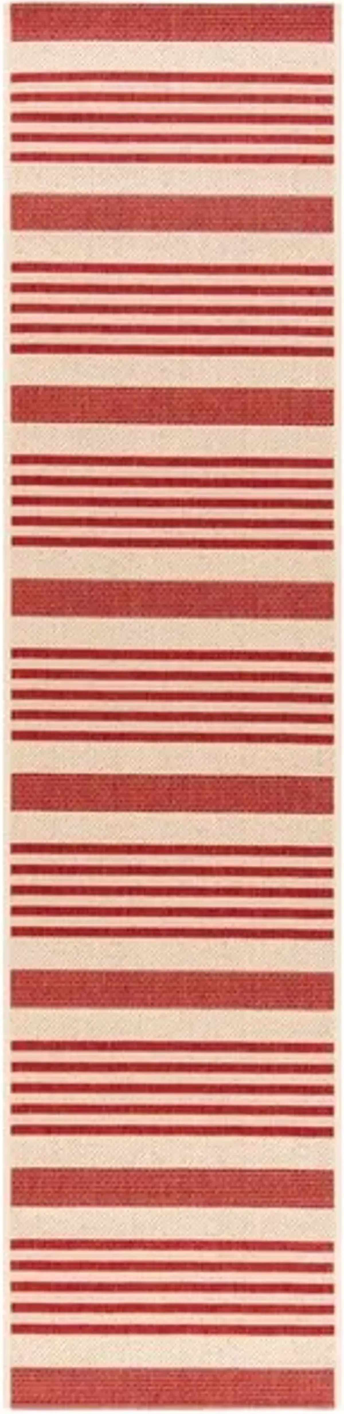 Safavieh BEACH HOUSE Collection BHS222Q-24 Beige / Red 2'-2" X 4'