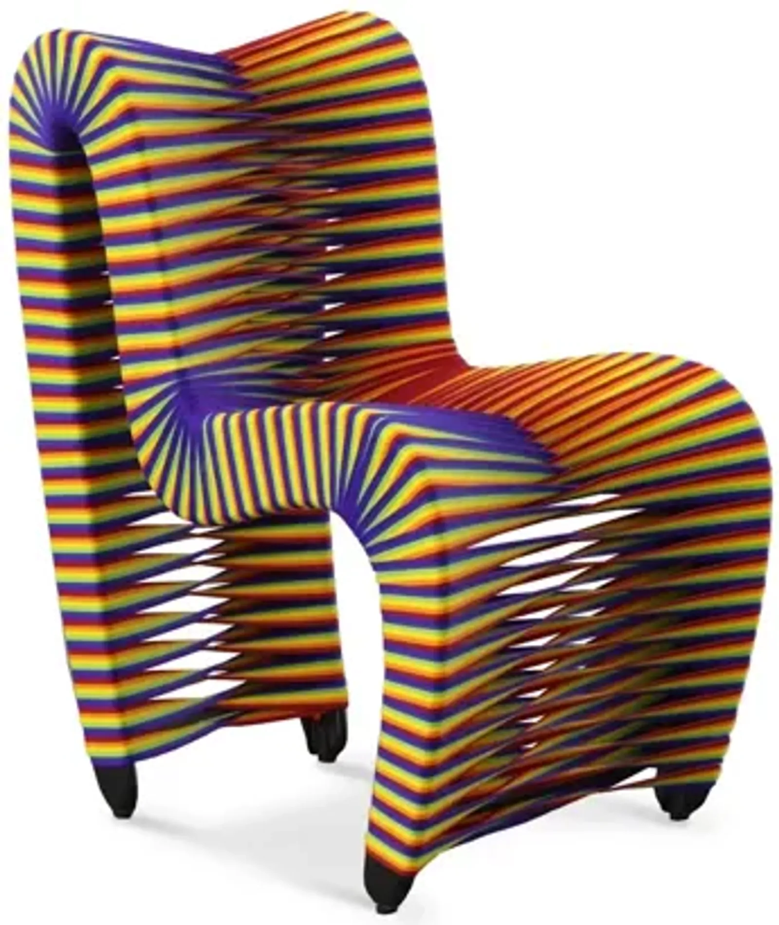 Seat Belt Dining Chair, Rainbow/Pride