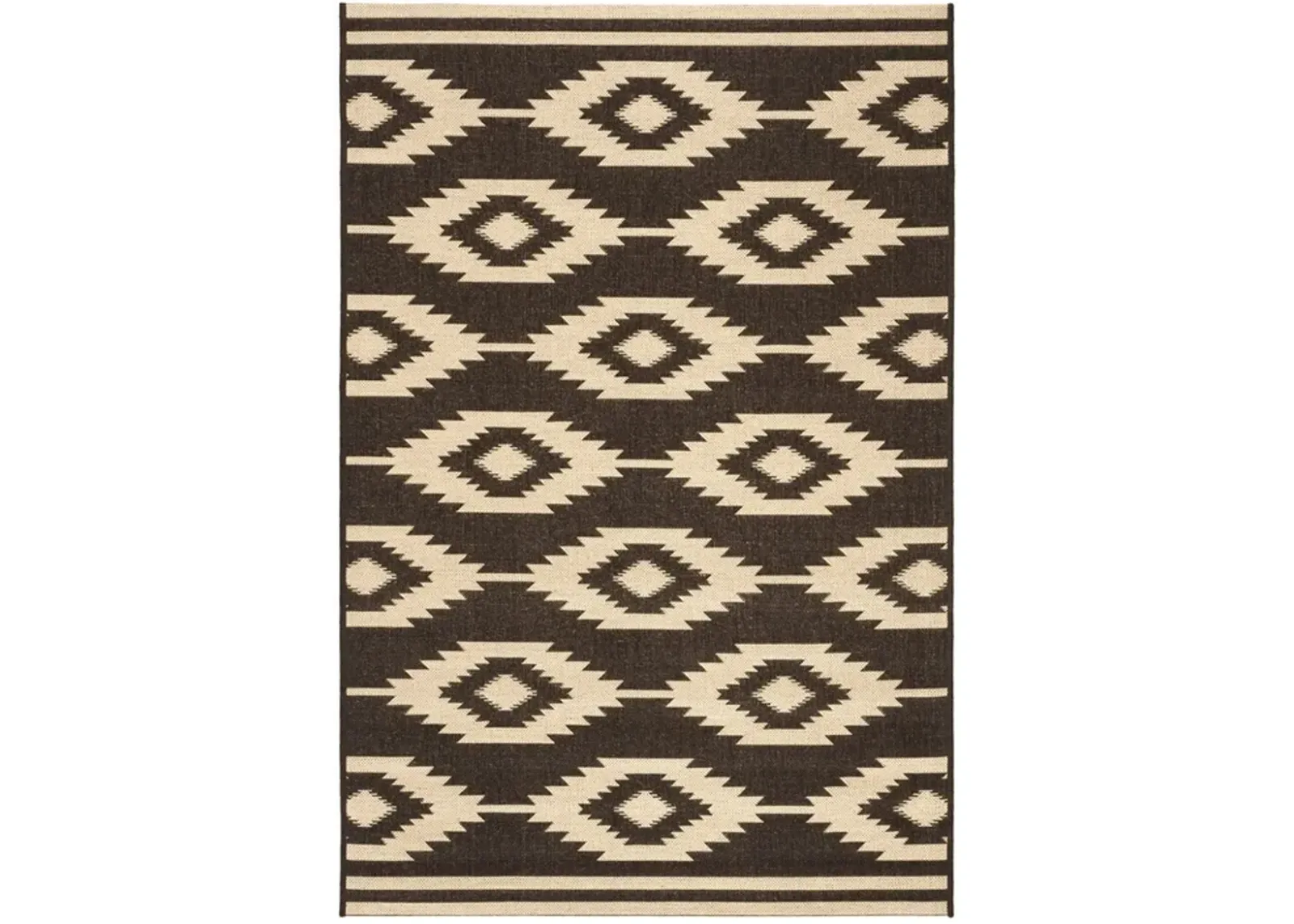 LINDEN 171 Collection LND171U-4 Creme / Brown 4' X 6'