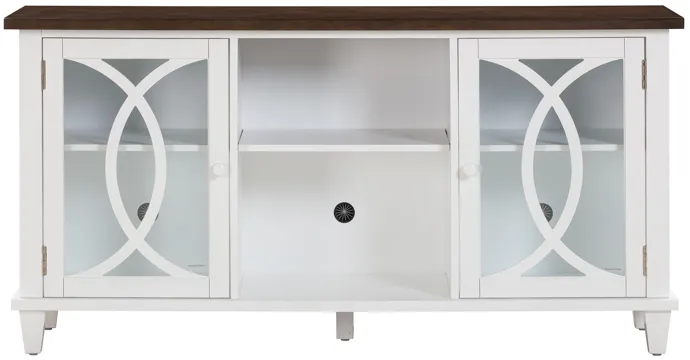 Presby White 60" Console