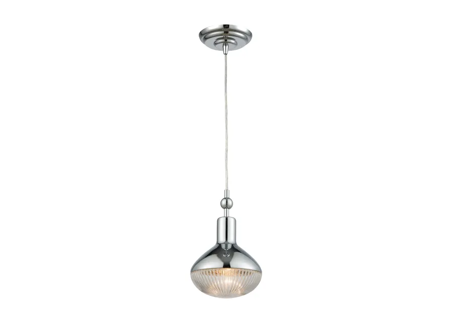 Ravette 6" Wide 1-Light Mini Pendant - Polished Chrome