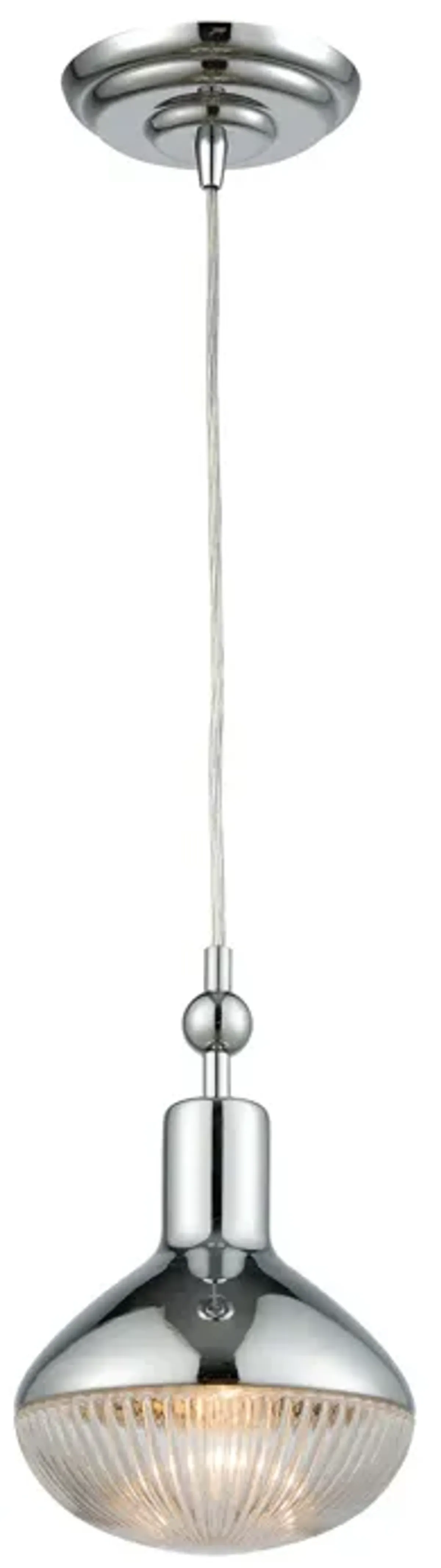 Ravette 6" Wide 1-Light Mini Pendant - Polished Chrome