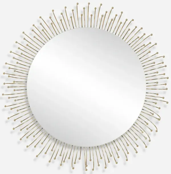 Aga Round Gold Mirror
