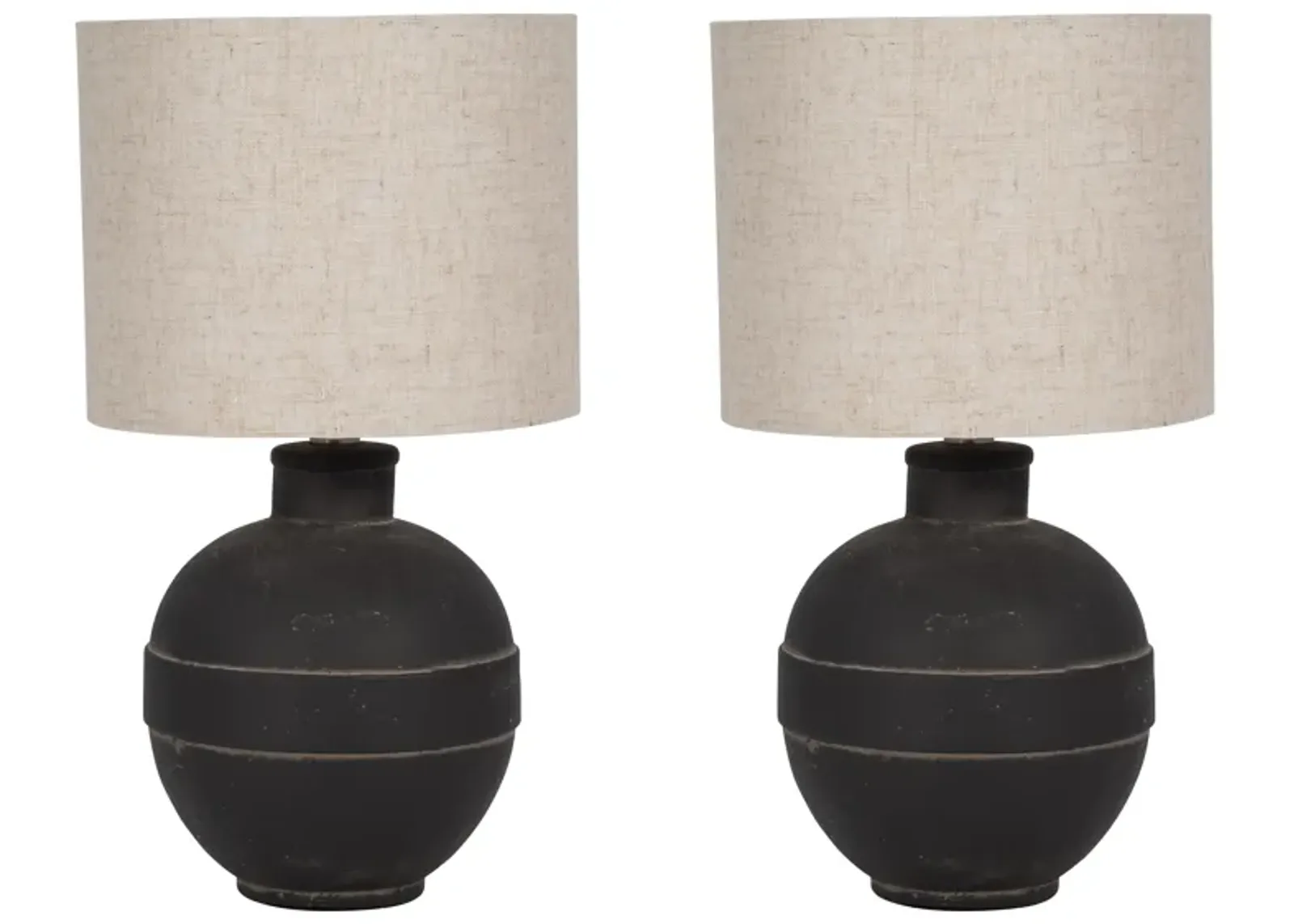 Ceramic 18" Table Lamps - Set of 2