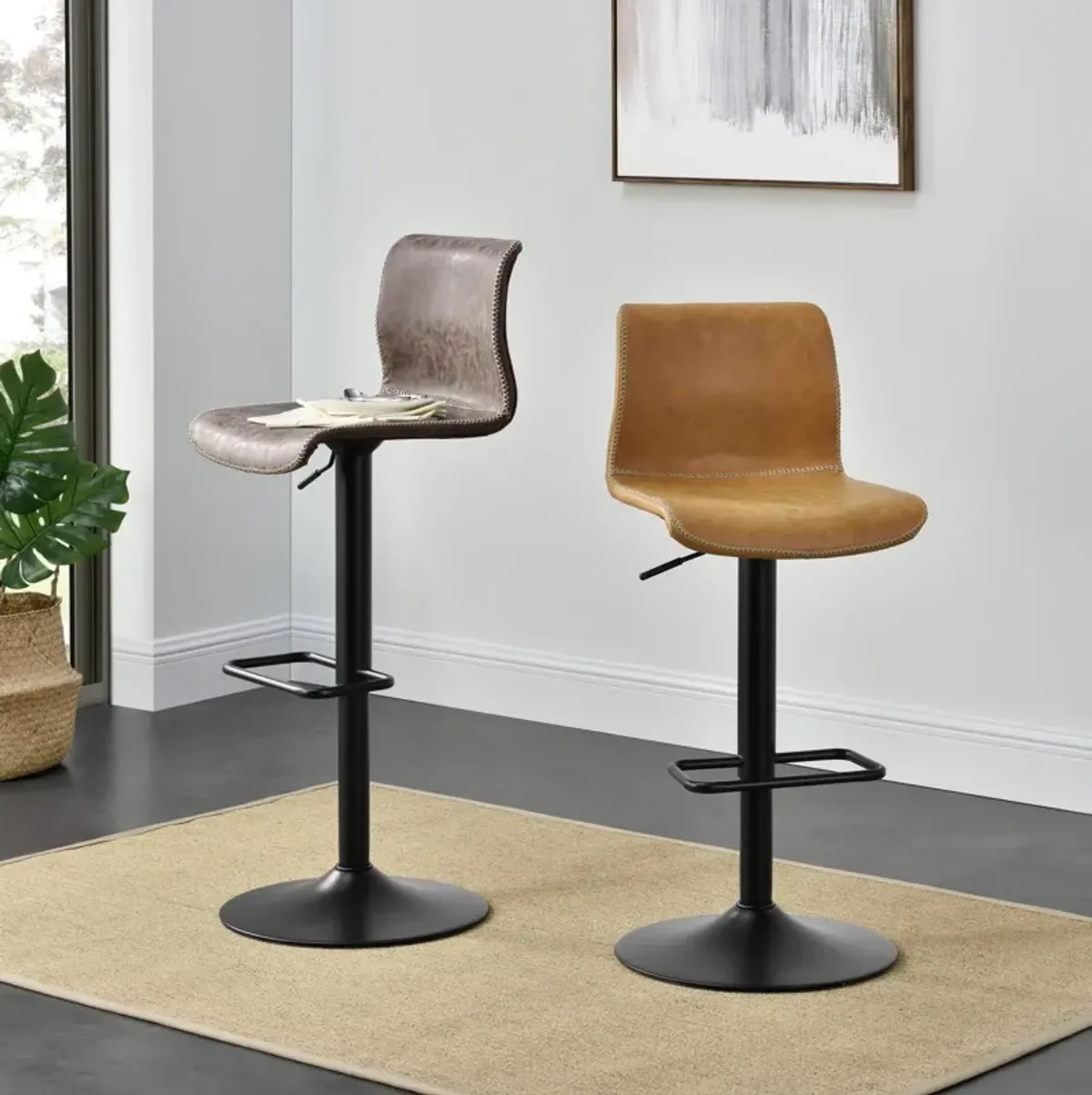 Jayden Gaslift Bar Stool - Set of 2