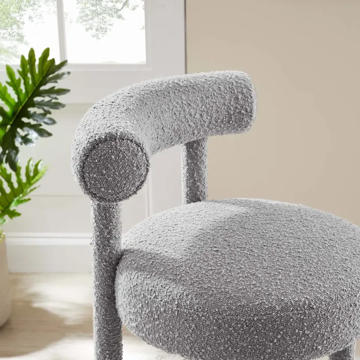 Toulouse Boucle Fabric Barstool