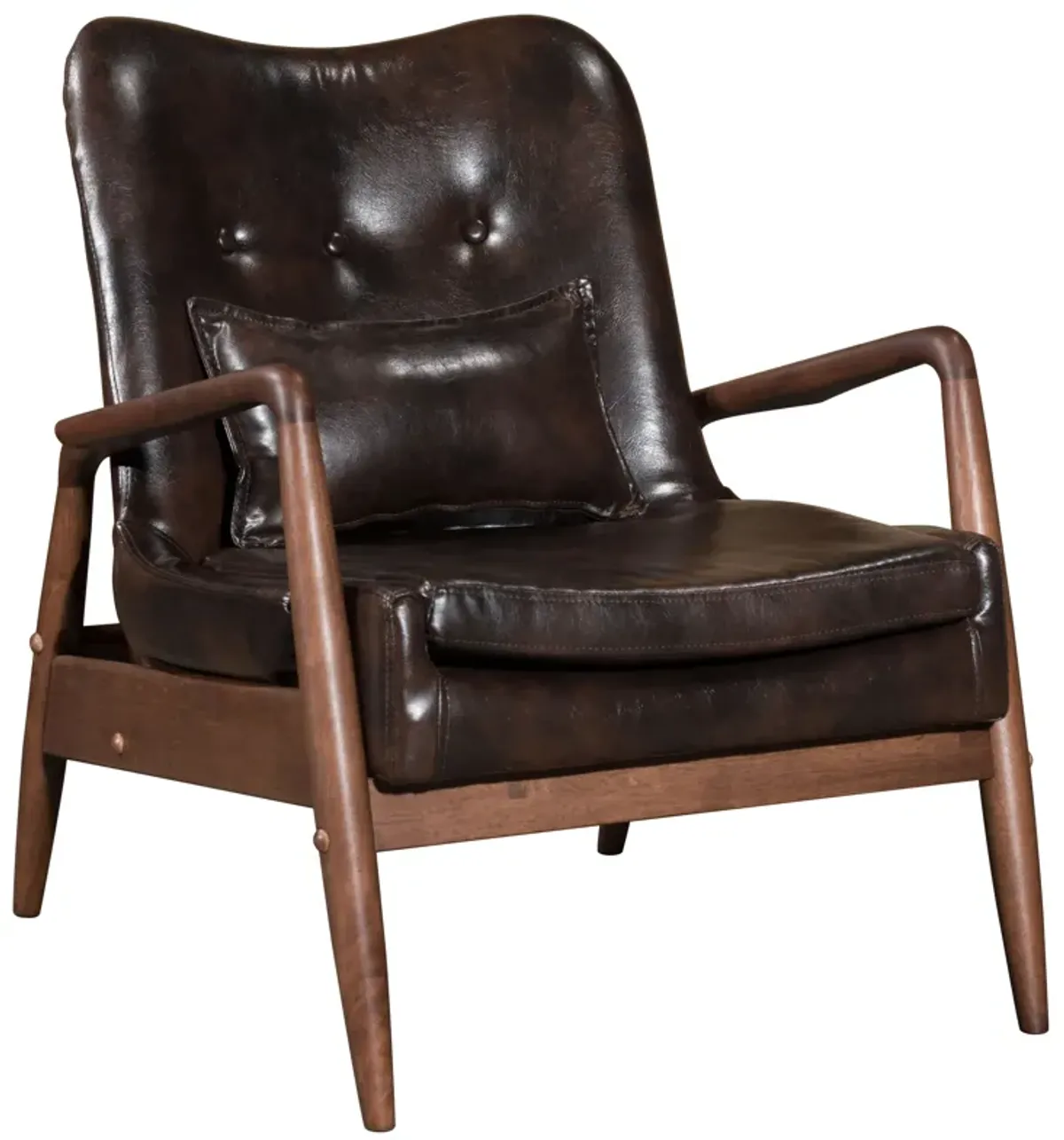 Bully Lounge Chair & Ottoman Brown