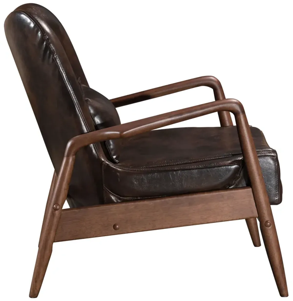 Bully Lounge Chair & Ottoman Brown