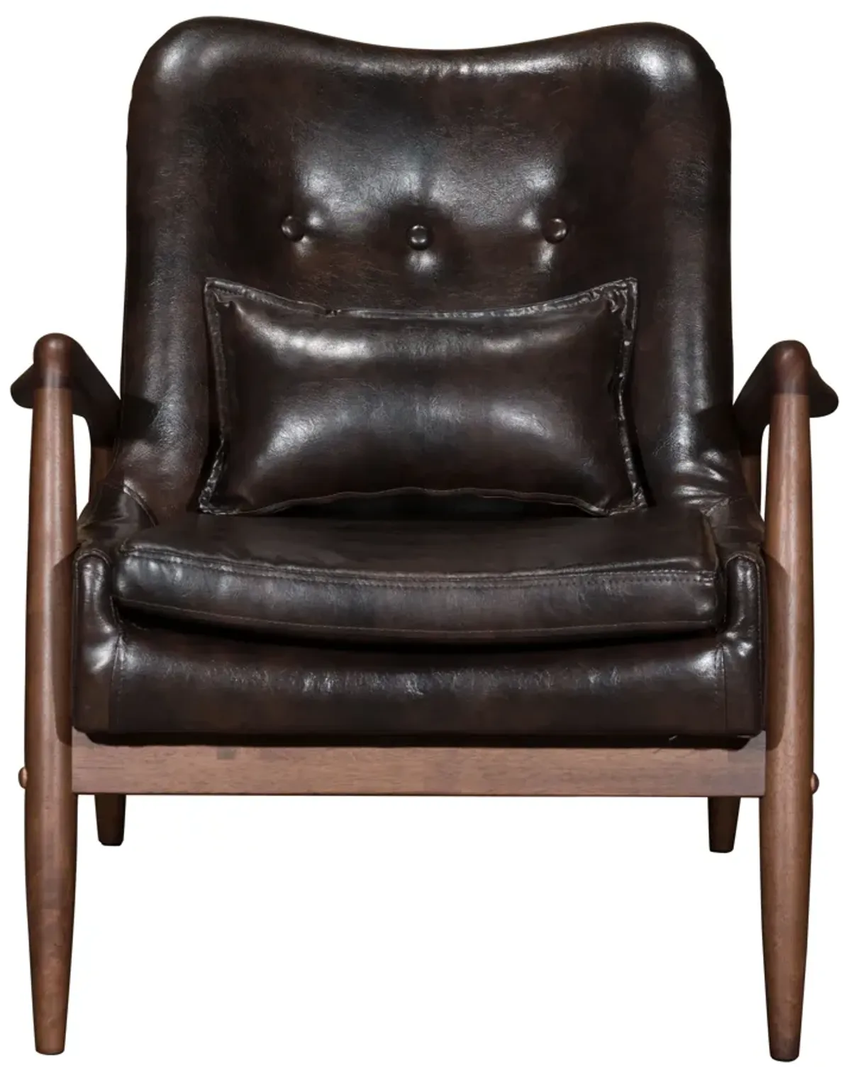 Bully Lounge Chair & Ottoman Brown