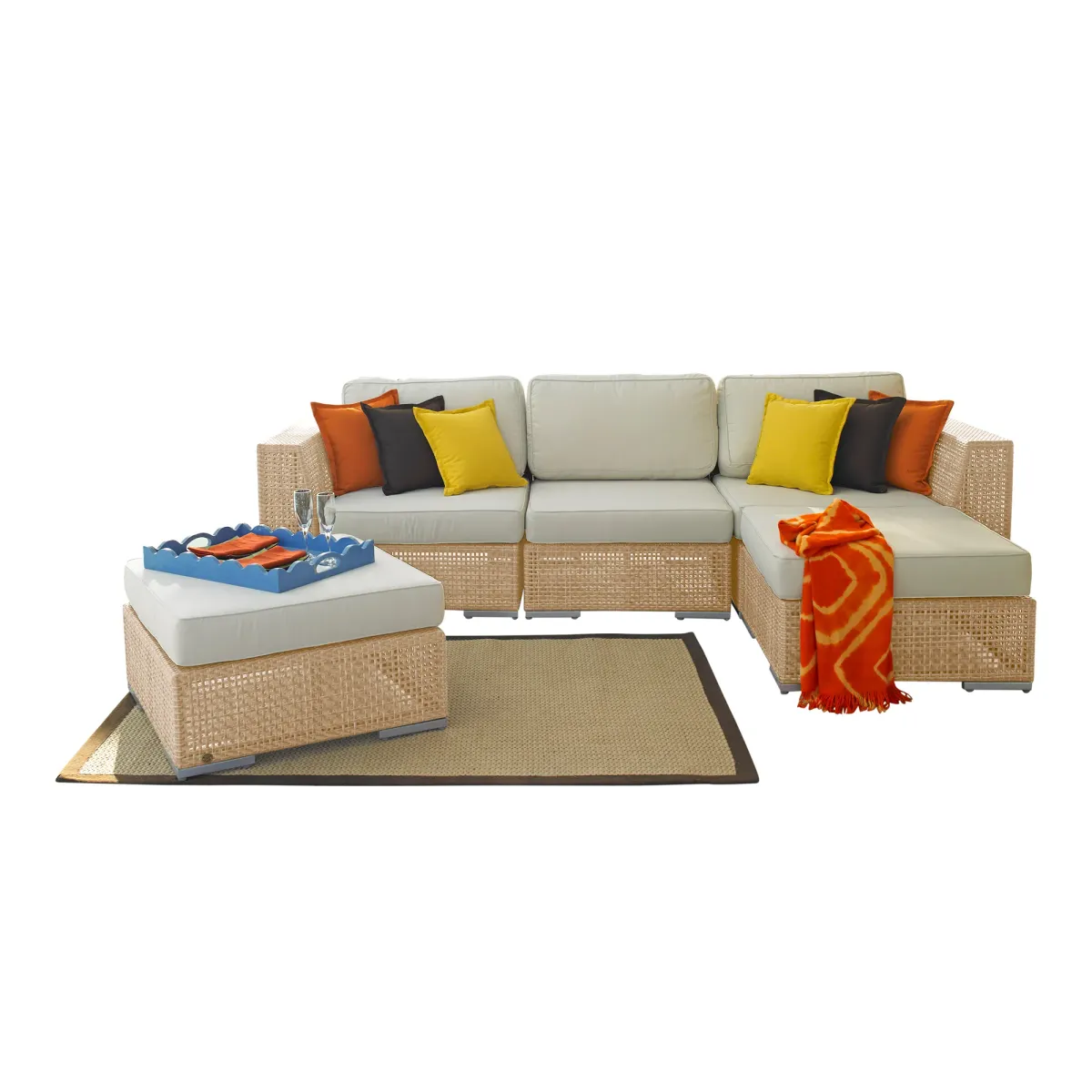 Panama Jack Austin 5-Piece Sectional Set