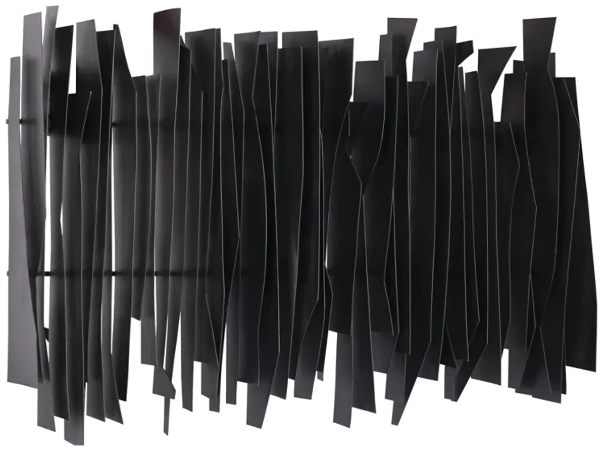 Ridge Dimensional Wall Art - Black