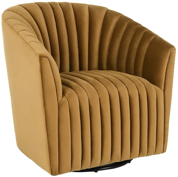 Marion Swivel Accent Chair Bronze