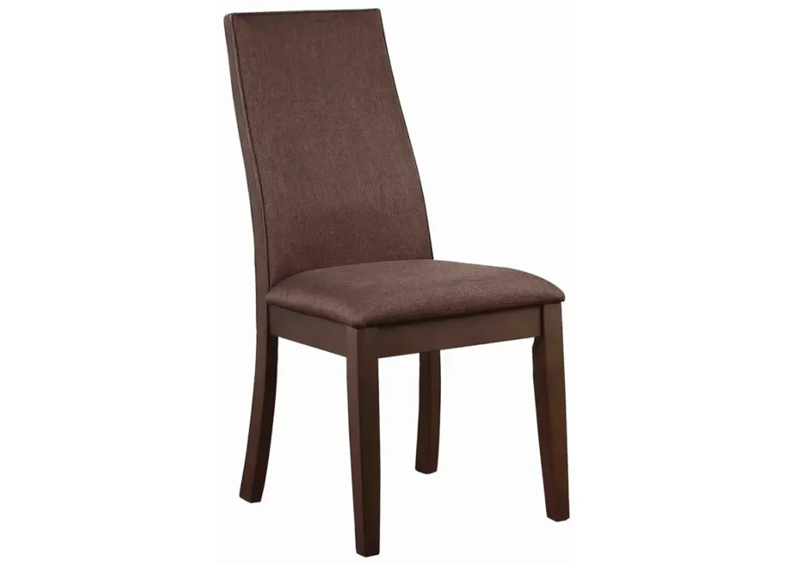 Spring Creek Upholstered Side Chairs Rich Cocoa Brown (Set of 2)