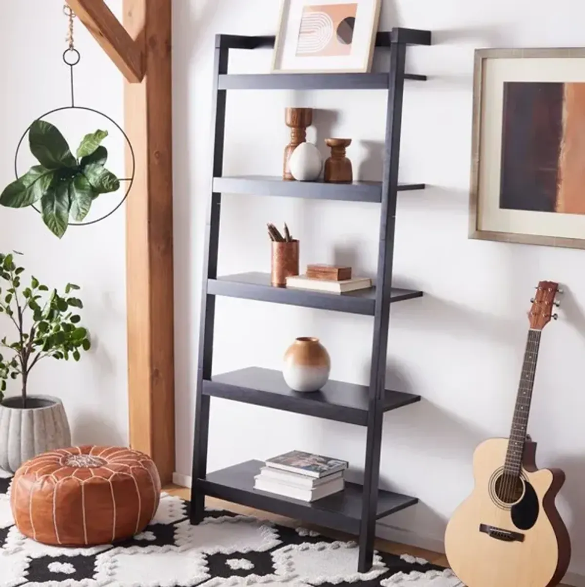 Beauregard 5 Tier Leaning Etagere