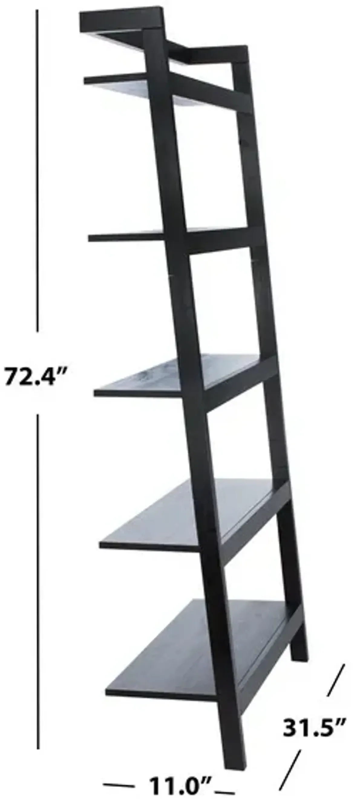 Beauregard 5 Tier Leaning Etagere