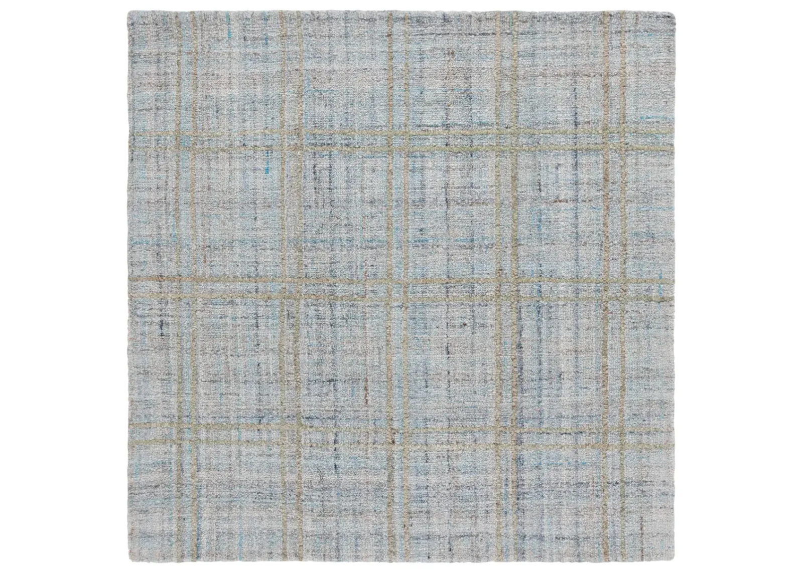 ABSTRACT 155 BLUE  6' x 6' Square Square Rug