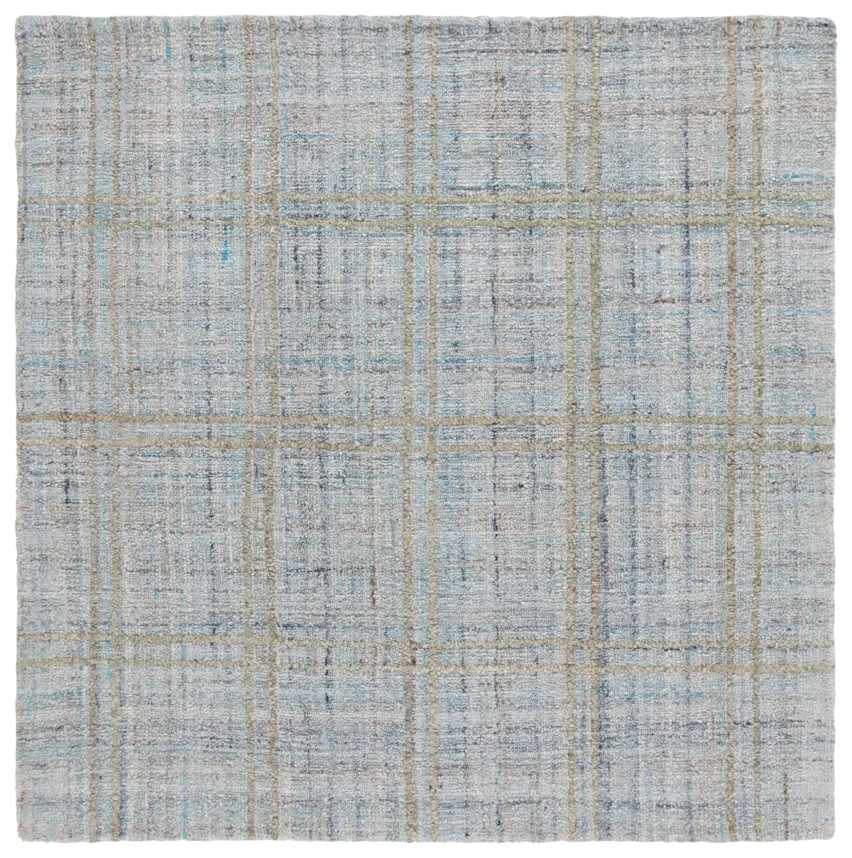 ABSTRACT 155 BLUE  6' x 6' Square Square Rug