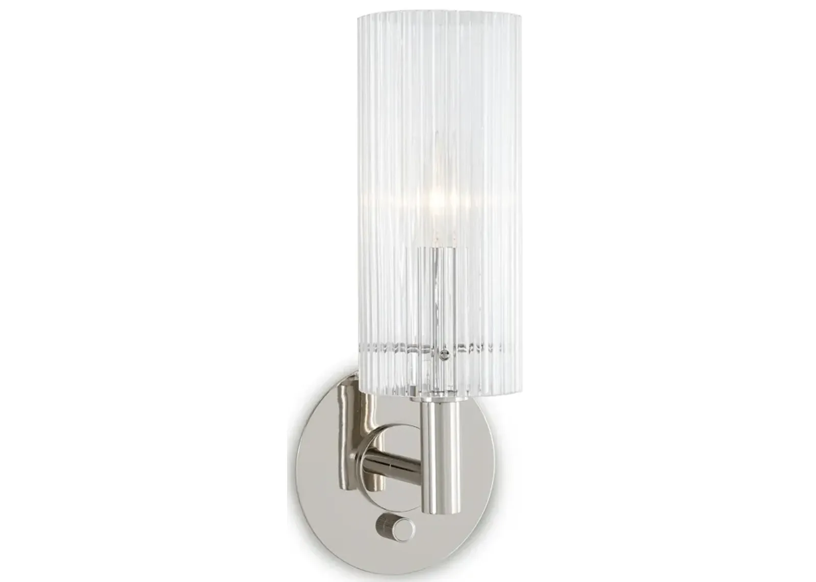 Dixie Polished Nickel Sconce