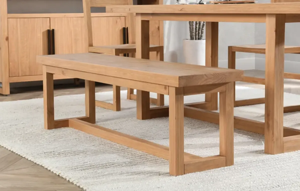 Fenmore Dining Bench Natural by Kosas Home