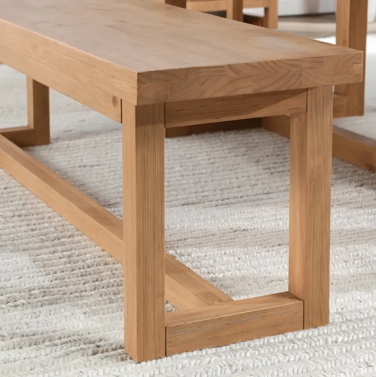 Fenmore Dining Bench Natural by Kosas Home