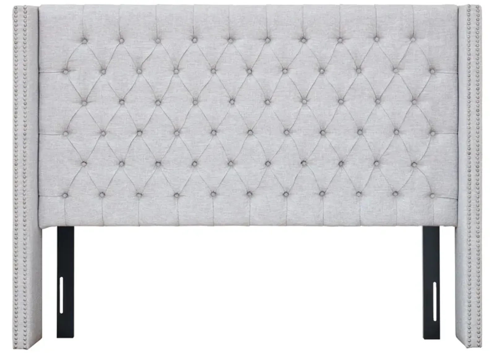 Madison Park Amelia Grey Upholstery Headboard